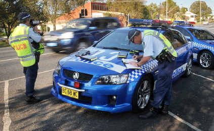 Vigilant: Local highway patrol police continue their blitz on bad road behaviour during the school holidays. Vigilant: Local highway patrol police continue their blitz on bad road behaviour during the school holidays.